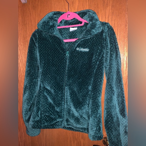 Columbia Jackets & Blazers - Green Columbia Women's Fire Side™ II Sherpa Full Zip Fleece. EUC.